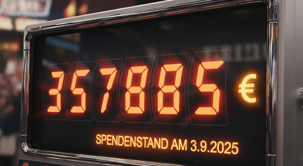 Spendenstand im September 2025